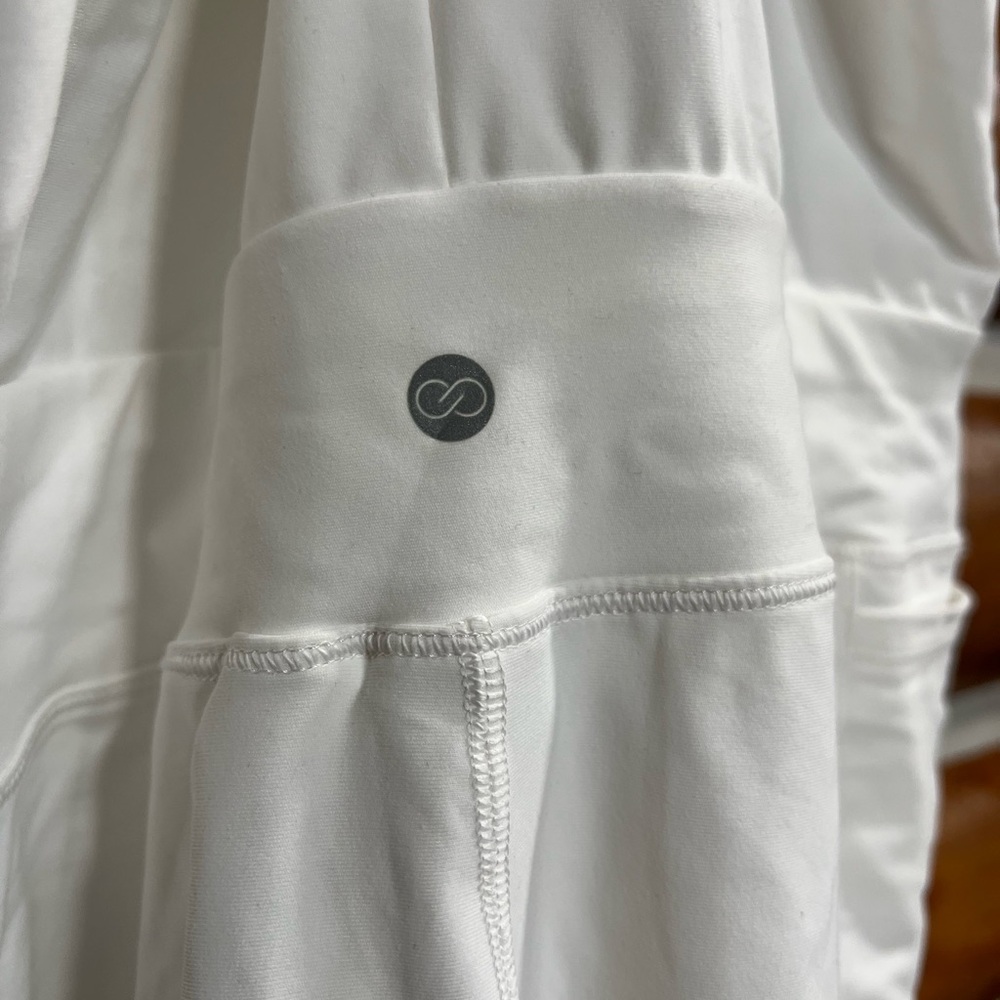 Calia Pure White Run Racerback Romper‎ - Picture 4 of 6